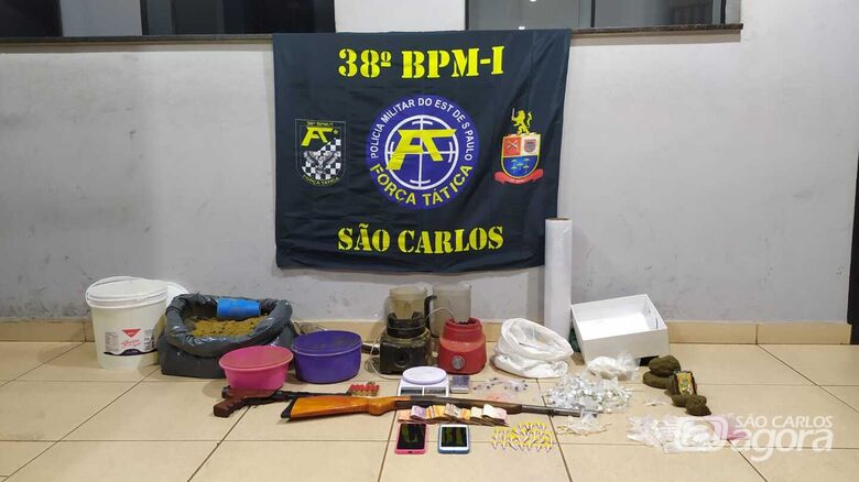 Material apreendido no Aracy ficou à disposição da autoridade policial - Crédito: Maycon Maximino