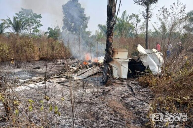 Avião de pequeno porte cai e deixa cinco mortos em Mato Grosso - Crédito: Reprodução/Planeta Folha