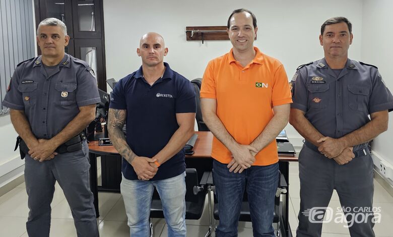 Encontro de Mario Casale e comando da PM foca no fortalecimento da Segurança Pública da cidade - Crédito: Divulgação