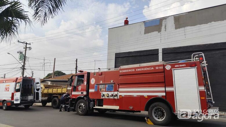 Pintor sofre descarga elétrica em barracão no Jardim Botafogo - Crédito: Maycon Maximino