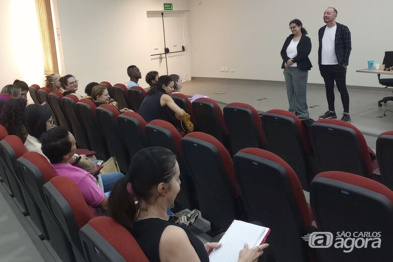 Coordenação do PPGPE recepciona alunos ingressantes (Foto: Denise Britto - CCS/UFSCar) - 