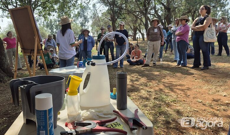 Mulheres têm atividades práticas na Embrapa: empresa desenvolveu um curso com foco só para o público feminino - Crédito: Gisele Rosso