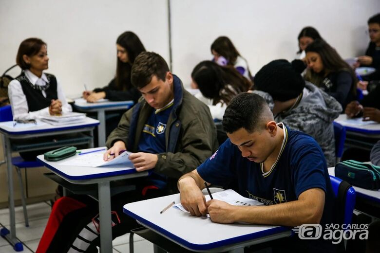 Alunos em sala de aula - Crédito: divulgação