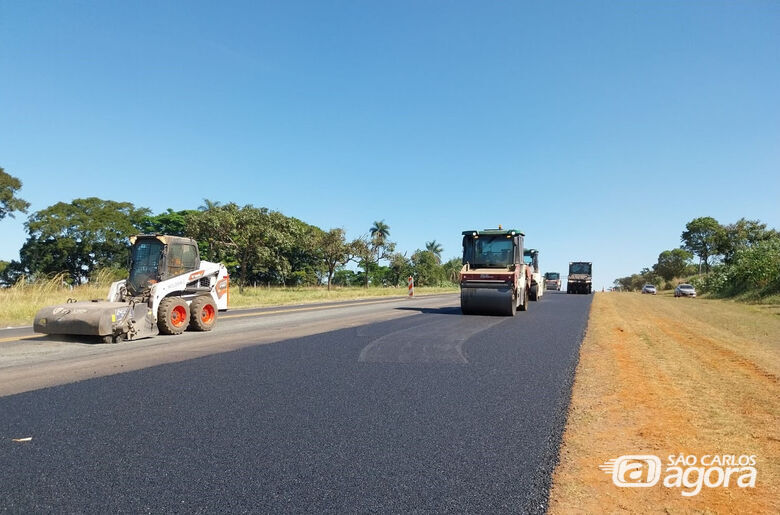 Obra de manutenção começa segunda-feira, na praça de pedágio da SP-215, em Descalvado - 