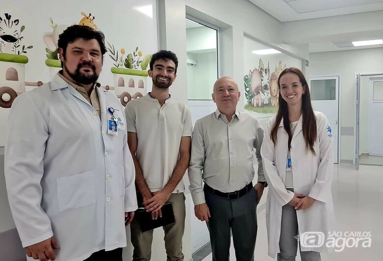 Santa Casa recebe visita de representantes do Rotary Club na nova Unidade de Cuidados Intermediários Neonatal - Crédito: Comunicação Santa Casa