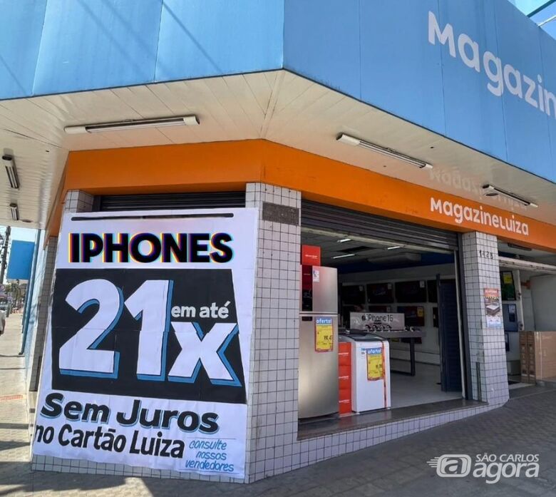 Iphones: 15,14,13 e 12 em 21x sem juros no cartão Luíza - 