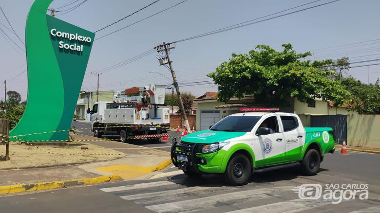 Avenida São João, em Ibaté, é interditada devido a acidente de trânsito - Crédito: Divulgação