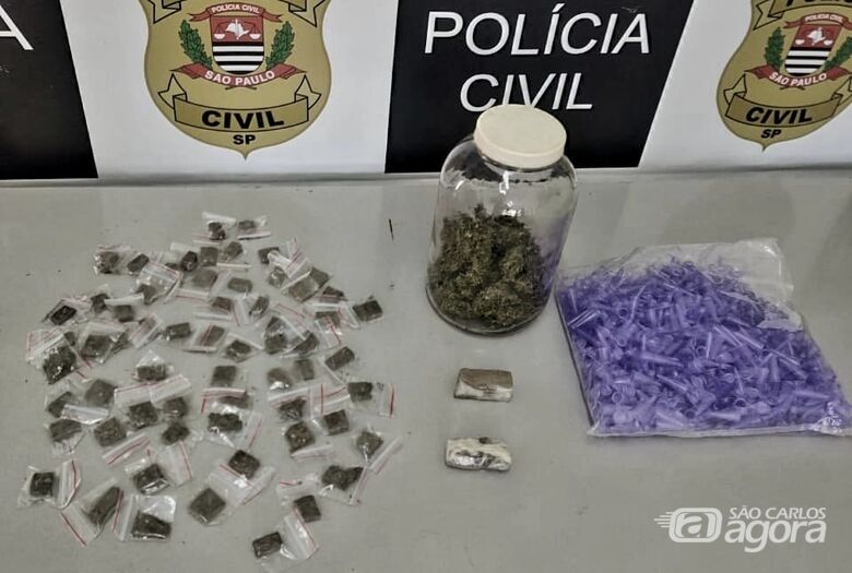 Polícia Civil prende homem em flagrante por tráfico de drogas em Ibaté - 