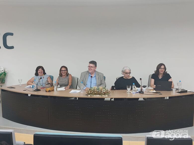 Da esq. p/dir: Rosa Anunciato, Aline Reali, Adilson Oliveira, Maria da Graça e Patricia - Crédito: ICC