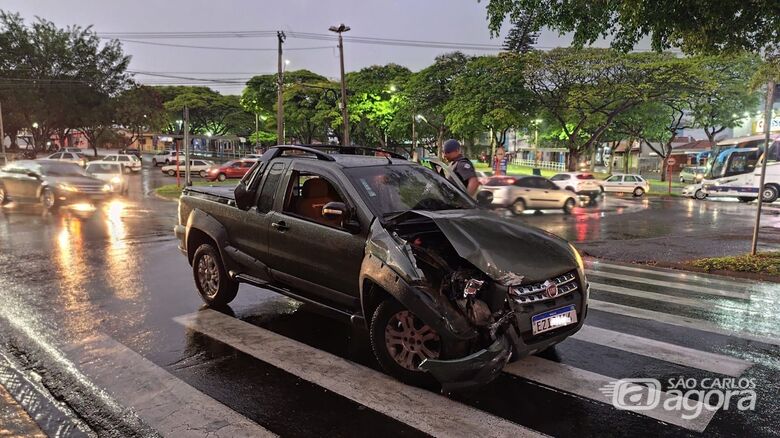 Fiat Strada envolvida no acidente  - Crédito: Maycon Maximino 