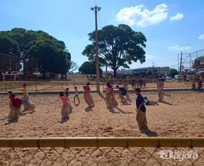 Garotada durante o evento: muita agitação e divertimento - Crédito: Divulgação