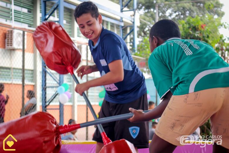 Garotada durante a festa: confraternização e divertimento para as crianças - Crédito: Divulgação