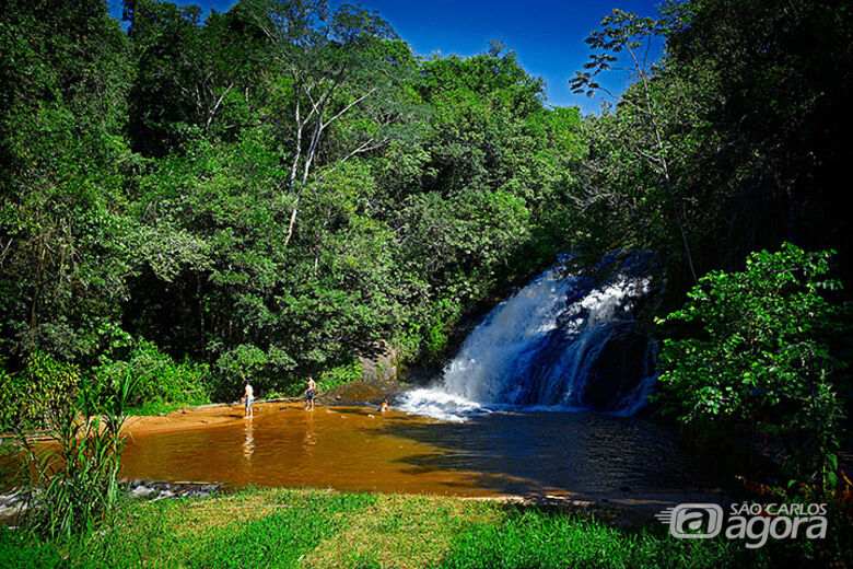 A Cachoeira Salto Major Levy é uma das mais visitadas da região, localiza-se perto da entrada da cidade. - Crédito: divulgação