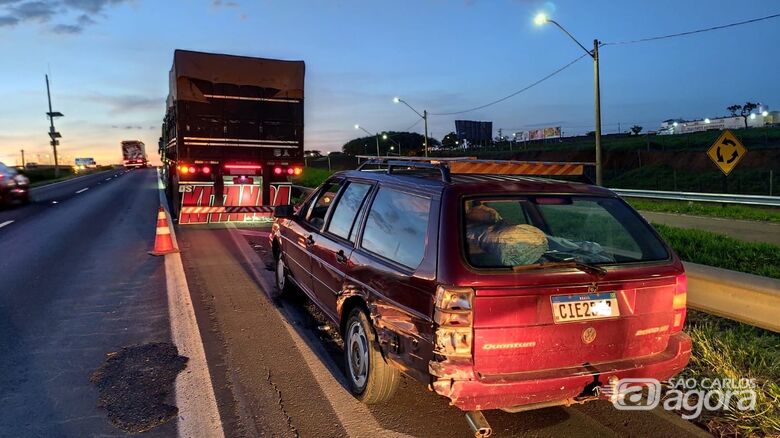 Carro envolvido no acidente  - Crédito: Maycon Maximino 