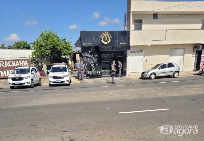 Local onde ocorreu o crime  - Crédito: Grupo Rio Claro 