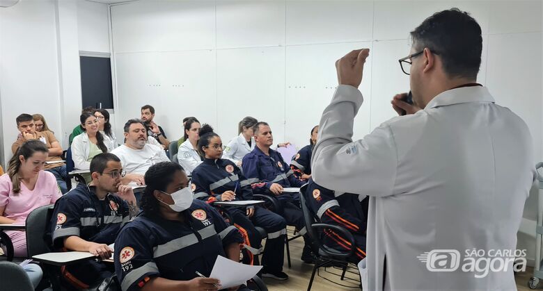 Treinamento foi realizado na Santa Casa - Crédito: divulgação