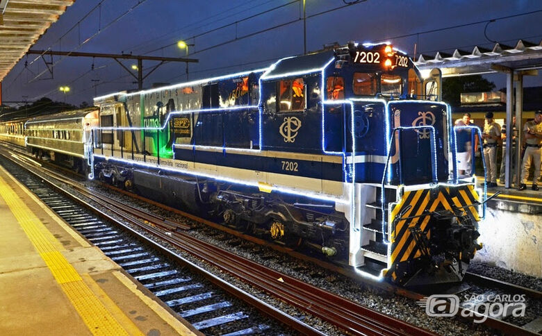 Trem Iluminado RUMO - Crédito: divulgação