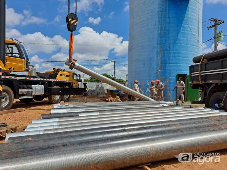 Saae: poço profundo em construção no Cedrinho tem etapa importante concluída - Crédito: Divulgação