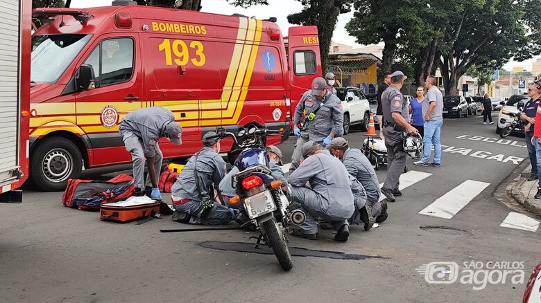 Movimentação no local do acidente - Crédito: Maycon Maximino