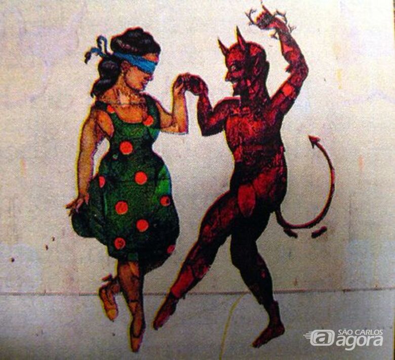 A mulher que fançou com o diabo é uma das lendas mais conhecidas - Crédito: reprodução/Fundação Pró Memória