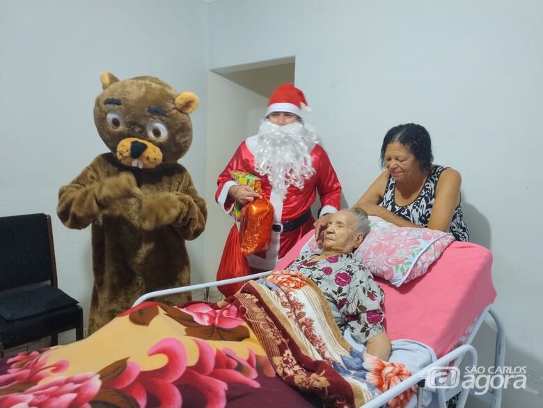 “Bebê” de 111 anos encerrou a ‘maratona’ do Papai Noel Itinerante da OND MIG: pura magia - Crédito: Divulgação