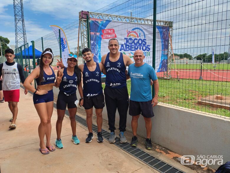 Atletismo de São Carlos garantiu as duas primeiras medalhas nos Abertos do Interior - Crédito: Divulgação