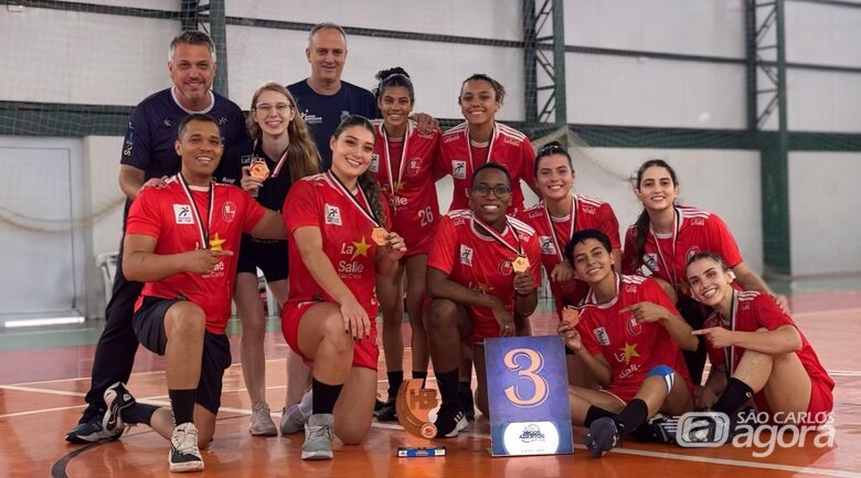 Handebol feminino ficou com o bronze na competição - Crédito: Divulgação