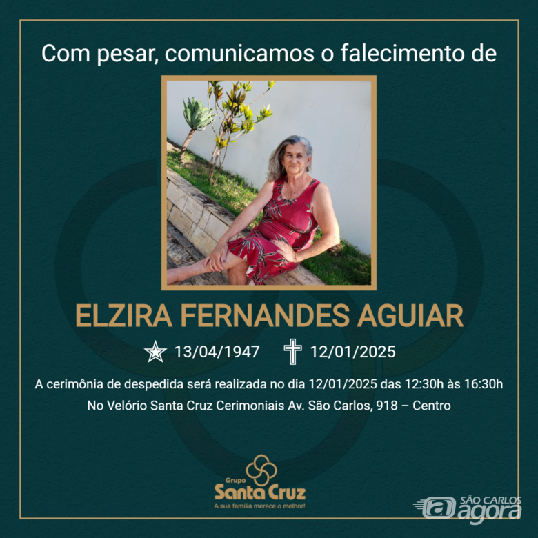Grupo Santa Cruz informa nota de falecimento -
