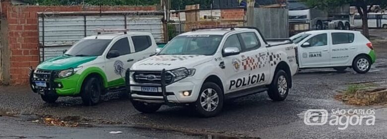 Equipe durante fiscalização -