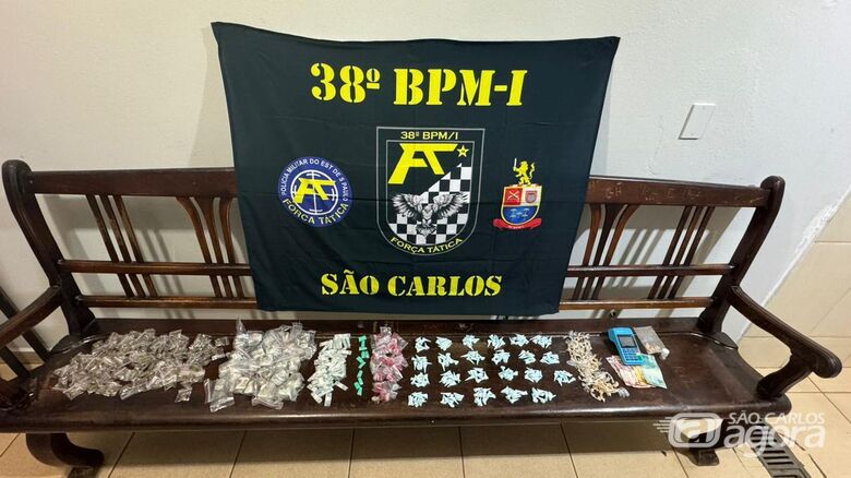 A droga foi apreendida na CPJ - Crédito: Divulgação