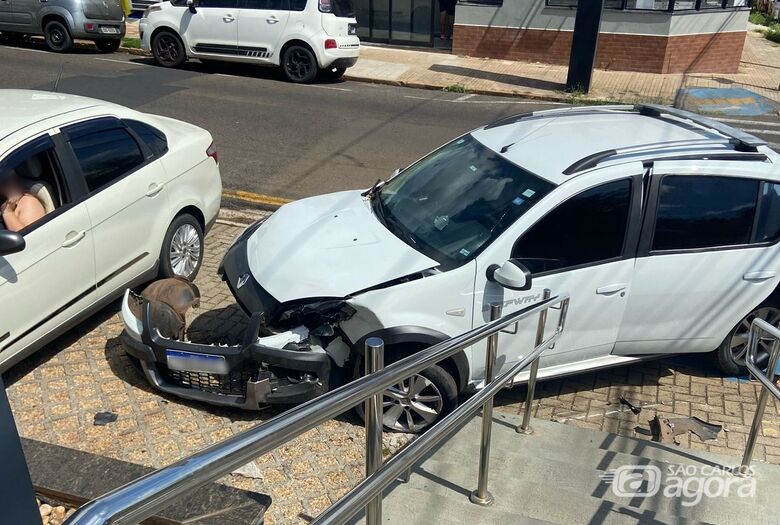 Um dos veículos envolvidos - Crédito: Whatsapp SCA