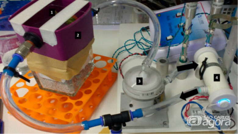 Pesquisador do IFSC Sao Carlos desenvolve reator que inativa  microrganismos - Crédito: Divulgação