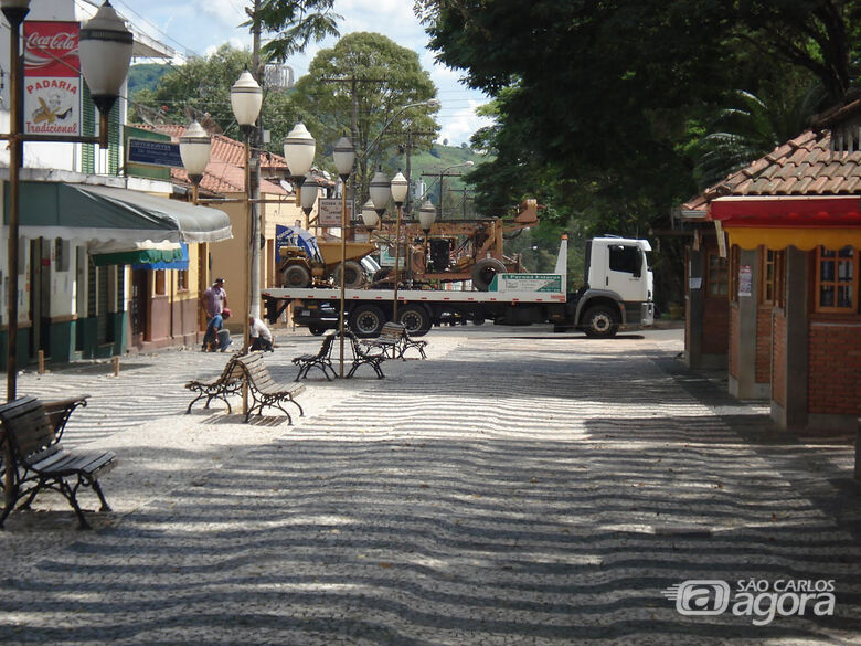 Calçadão de Analândia - Crédito: Alesp