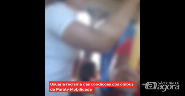 Usuária reclama das condições dos ônibus da Paraty Mobilidade -