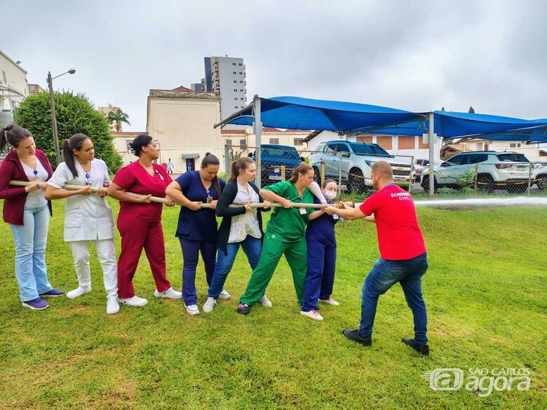 Santa Casa realiza treinamento da Brigada de Incêndio para os colaboradores -
