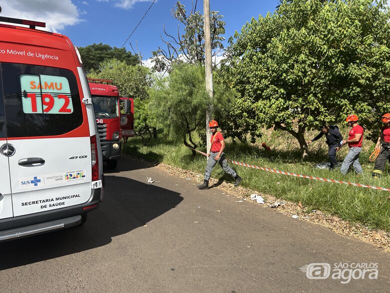 Movimentação no local  - Crédito: Marcio David