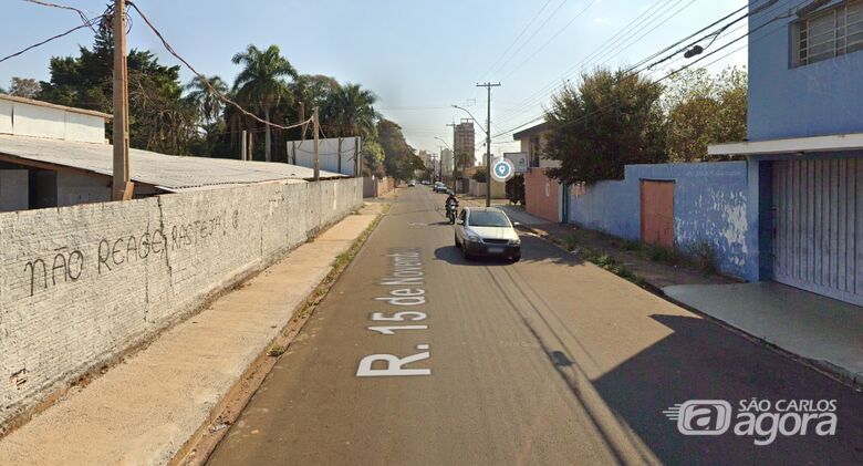 Rua XV de Novembro nos altos da Vila Nery - Crédito: Google Maps