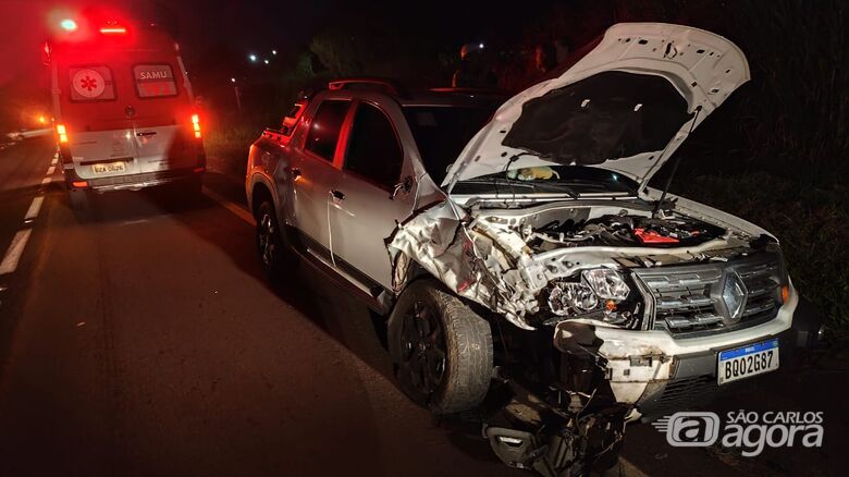 Duster Oroch envolvida no acidente  - Crédito: Maycon Maximino