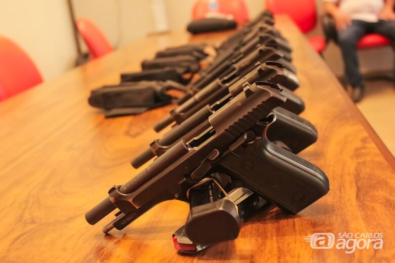 Armas recebidas pelos guardas  - Crédito: Divulgação 