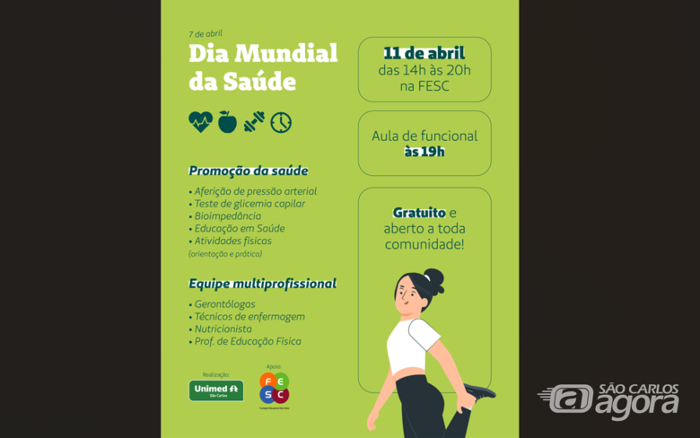 Unimed São Carlos comemora o Dia Mundial da Saúde - Crédito: Divulgação