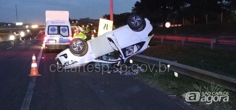 Capotamento resulta em morte na Washington Luís -