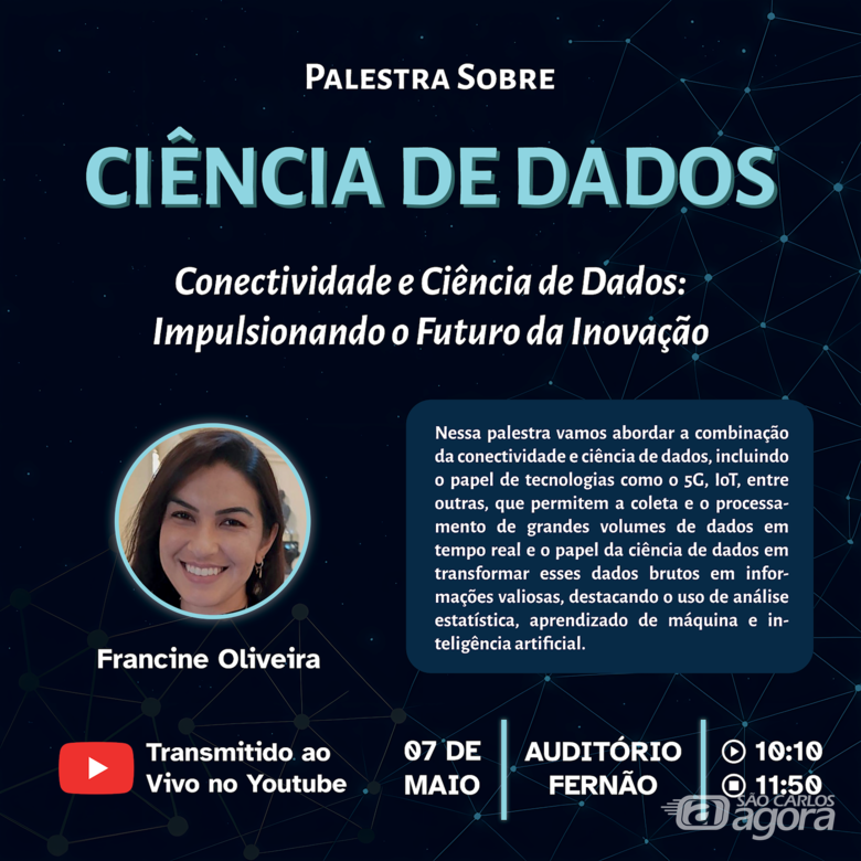 Evento gratuito da USP São Carlos mostra como ciência de dados pode impulsionar o futuro da inovação - Crédito: Divulgação