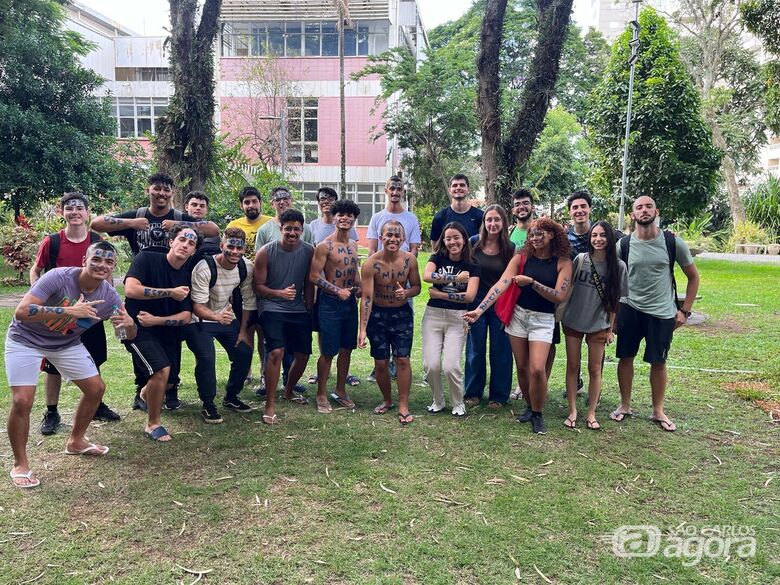 Em março de 2025, os ingressantes participaram de eventos de integração: "O que mais me surpreendeu foi o contato com pessoas de outras regiões, com histórias diferentes", ressalta Kauan. (crédito da imagem: arquivo pessoal) - 