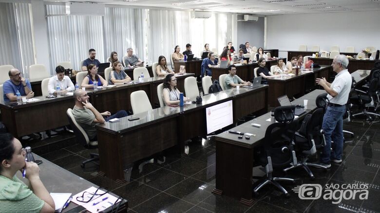 O evento também foi espaço para fortalecer laços entre equipes, compartilhar desafios do dia a dia e celebrar a atuação conjunta na internacionalização da USP (crédito da imagem: Reinaldo Mizutani) -
