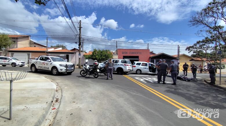 Movimentação no local da ocorrência - Crédito: arquivo