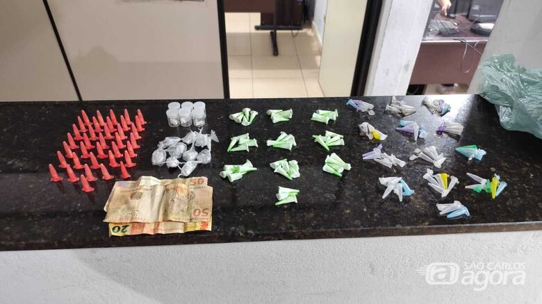 A droga encontrada pela PM foi apreendida na CPJ - Crédito: Maycon Maximino