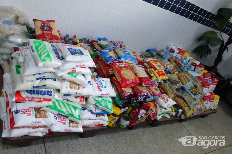450 quilos de alimentos irão atender famílias em situação de vulnerabilidade - Crédito: Divulgação