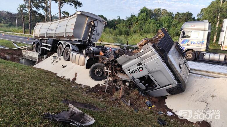 Local do acidente - Crédito: Maycon Maximino