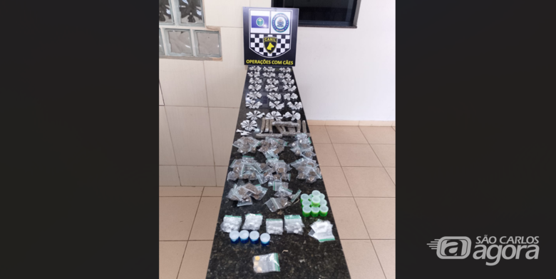 A droga localizada foi entregue na CPJ - Crédito: Divulgação