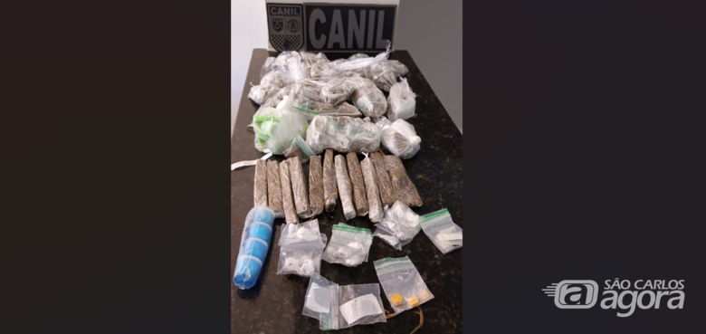 A droga foi apreendida pela GM e apresentada na J - Crédito: Divulgação